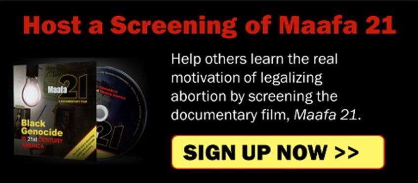 Host a screening of Maafa21