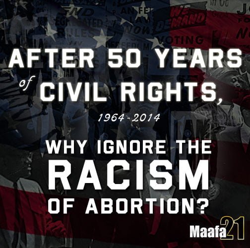 50 years of Civil Rights: why ignore racism of abortion?